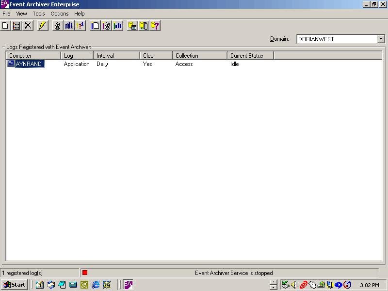 Event Archiver Enterprise Screenshot